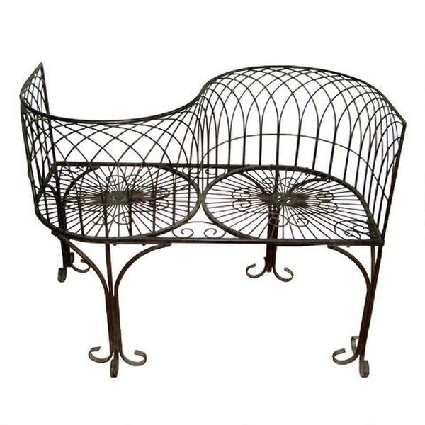 Tete Kissing Garden Bench French Styling Seating metal Spirals quality
